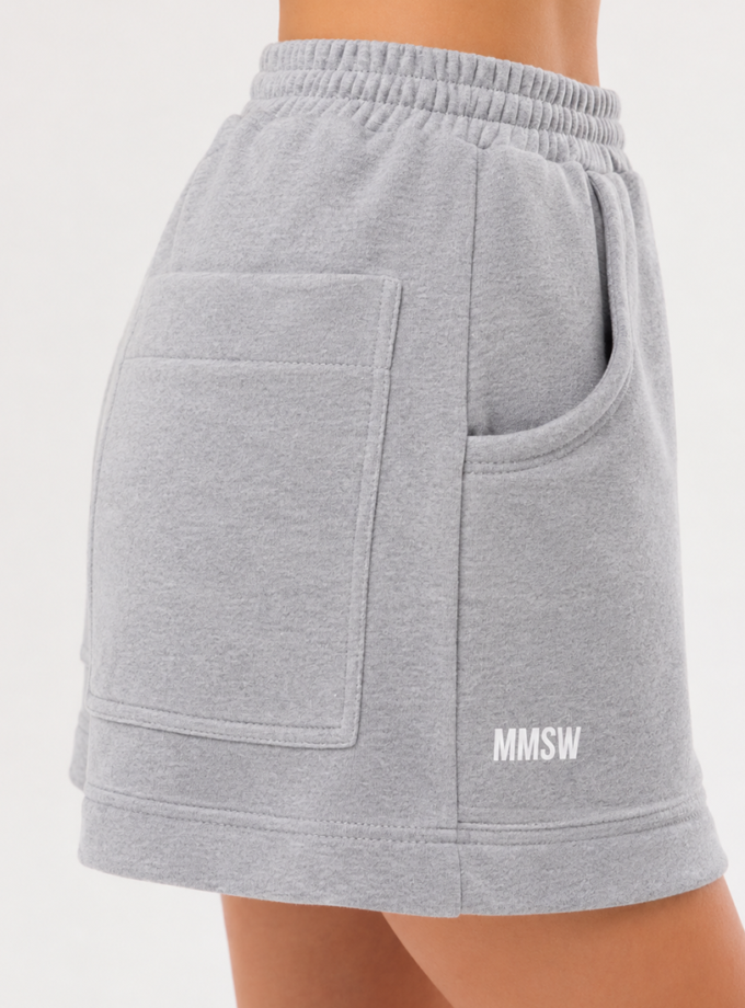 Шорти спортивні з накладними кишенями gentle меланж MMSW (MMSW_ШСЗНК-SS26-MLG)