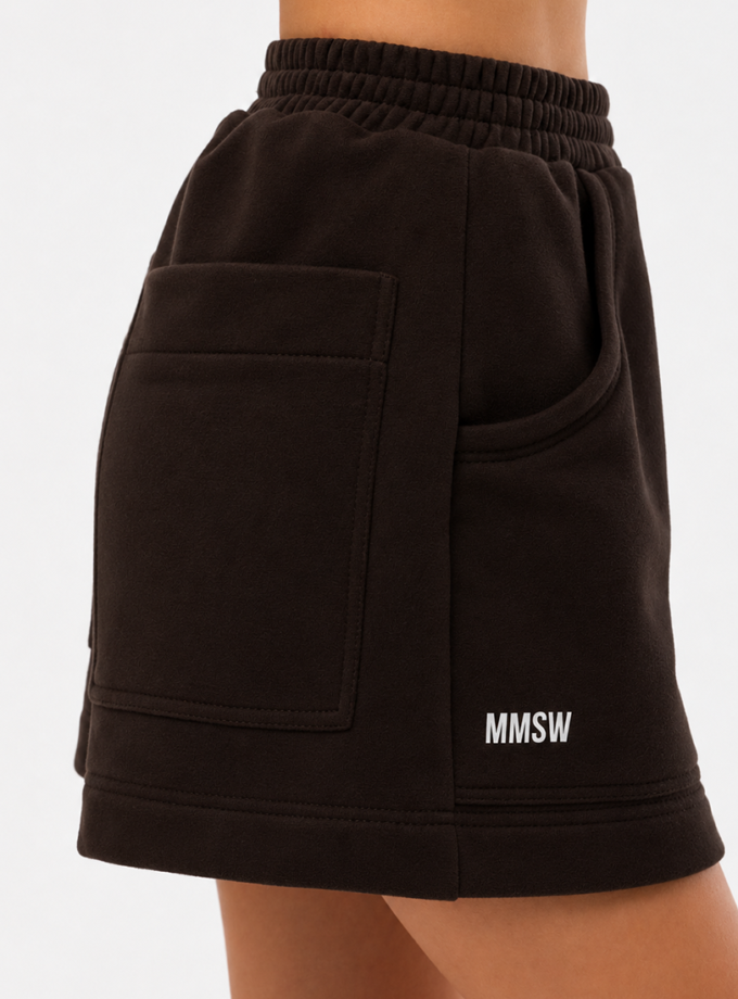 Шорти спортивні з накладними кишенями gentle шоколадні MMSW (MMSW_ШСЗНК-SS26-BR)