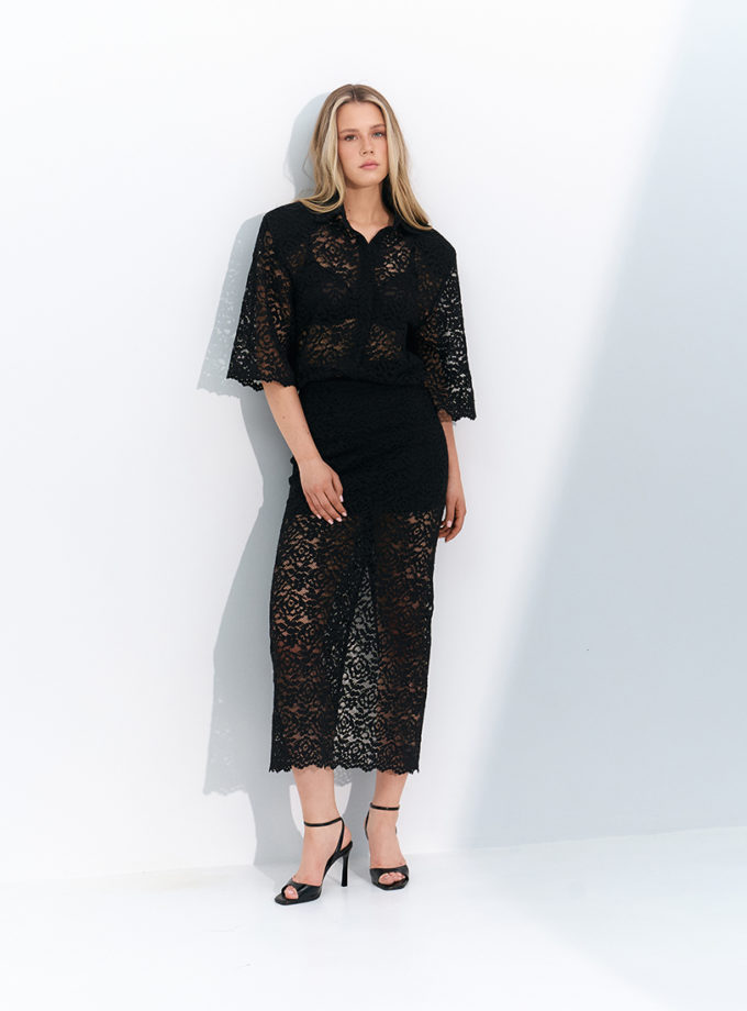 Спідниця максі чорна мереживна Bruna TWINSIS CLOTHES (TW_LT_SS 880995)
