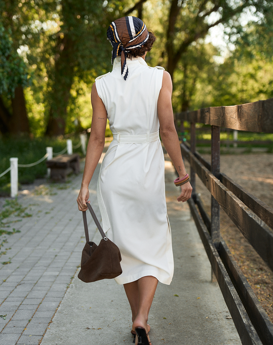 1AK09091 Сукня-сафарі без рукавів біла GET DRESSED. (GD_SA26_37) - фото 2