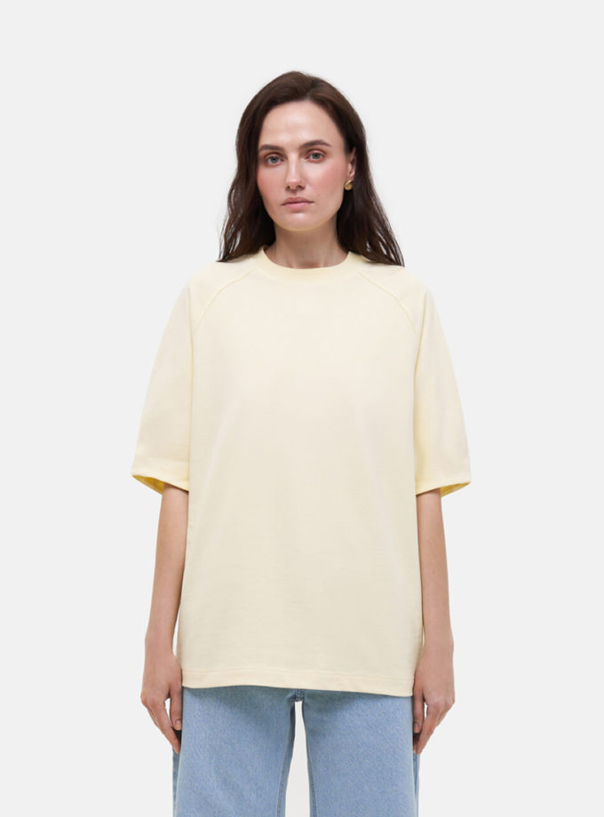 Футболка Yellow Raglan T-Shirt MATCH DENIM (MTCH_ss26-tshirt-raglan-yellow)