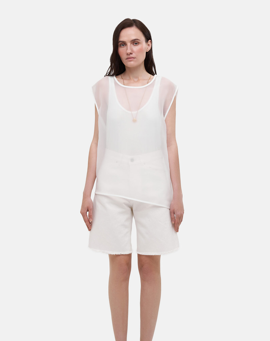 DSC05751-1366x2048 Бермуди White Bermuda Shorts MATCH DENIM (MTCH_ss26-white-bermuda) - фото 4