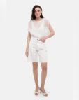 Бермуди White Bermuda Shorts MATCH DENIM (MTCH_ss26-white-bermuda) - фото 5