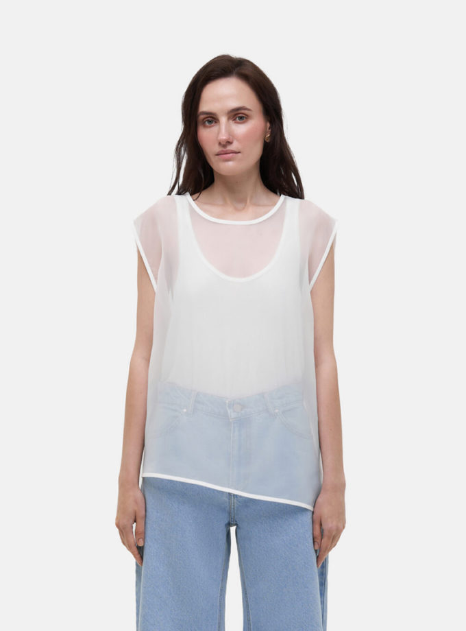 Топ Organza Top MATCH DENIM (MTCH_ss26-organza-top-os)
