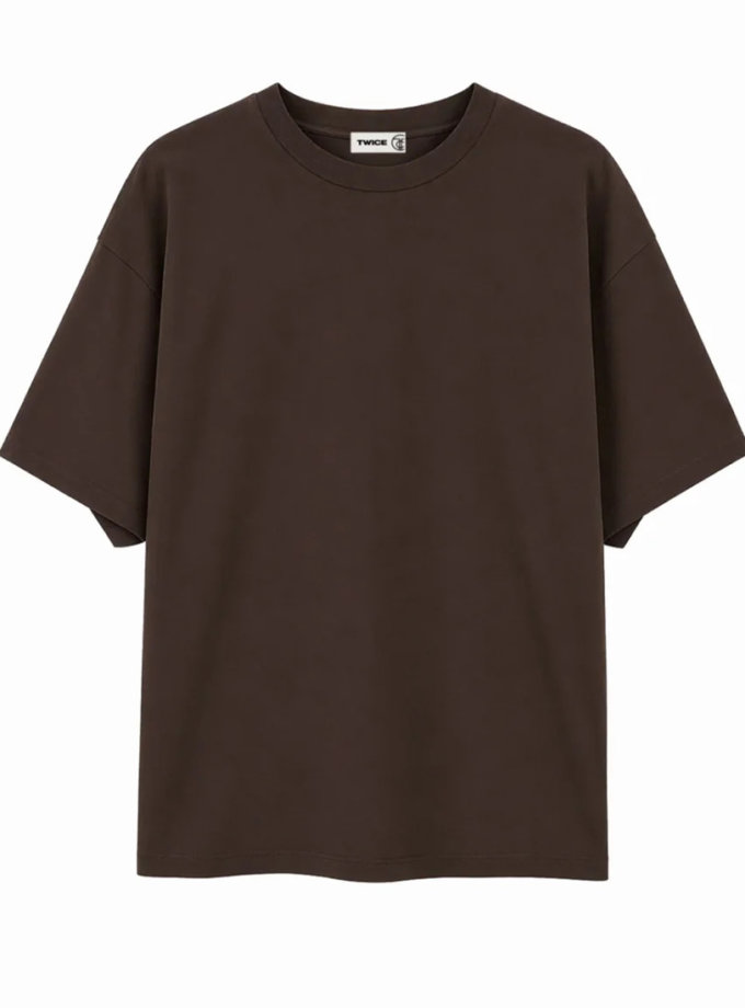 Футболка базова TS010 коричнева TWICE (TWC_TS010_br)