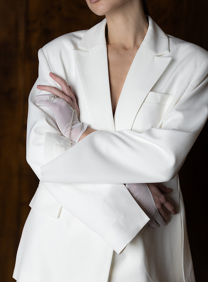 Рукавички Stunning white AIMÉE & CO (AIM_ST_W_GL)