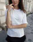 Футболка з мереживом Sisi — Молочна LALOCA (LLC_Sisi_MILK)