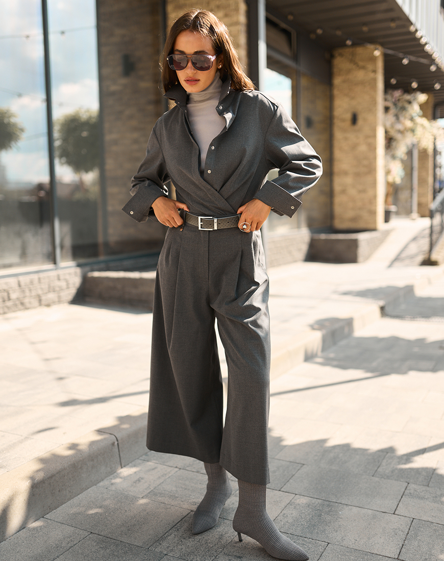1AK04767 Костюмна сорочка графітова GET DRESSED. (GD_FA26_102) - фото 4