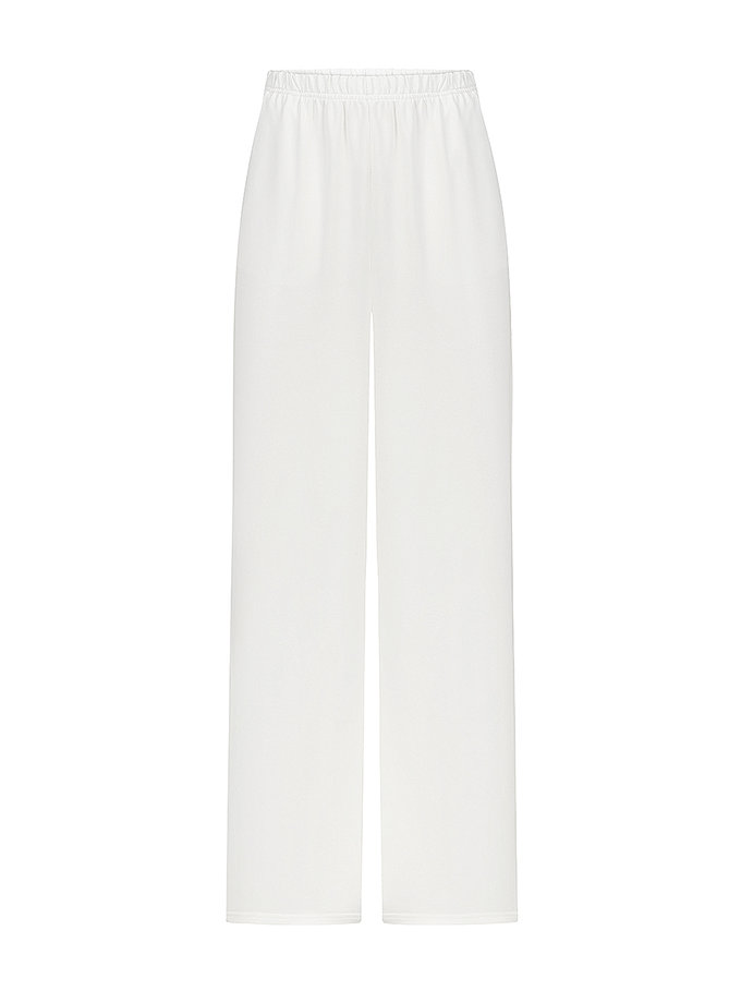 Брюки з бавовни білі CHALETY (CHTL_Pants_Libre_White)