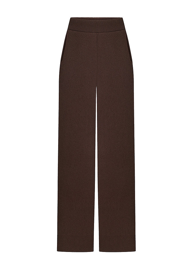 Брюки з кашеміру шоколадні CHALETY (CHTL_Pants_Ombre_Chocolate)