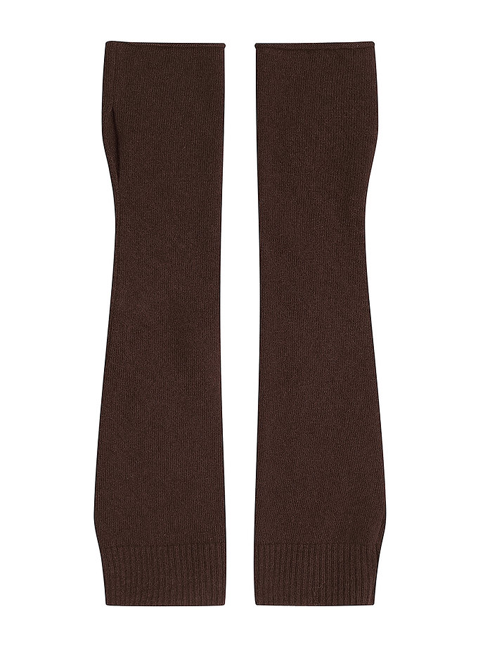 Мітенки довгі з кашеміру шоколадні CHALETY (CHTL_Mittens_Serein_Chocolate)