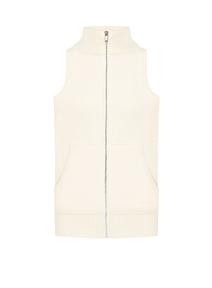Жилет з кашеміру молочний CHALETY (CHTL_Vest_Amande_Milky)