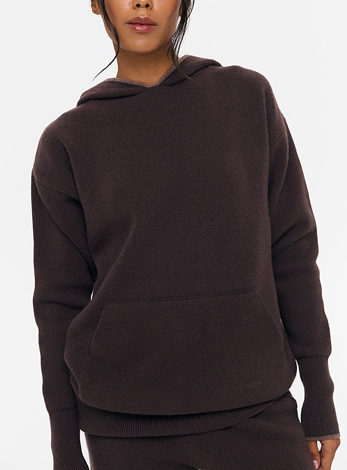 Худі з кашеміру шоколадне CHALETY (CHTL_Hoodie_Ombre_Chocolate)