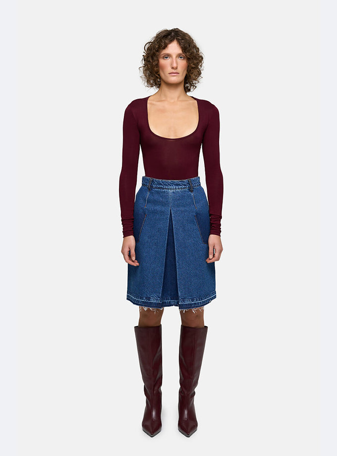 Спідниця Long Pleat Skirt MATCH DENIM (MTCH_ss26-long-pleat-skirt)