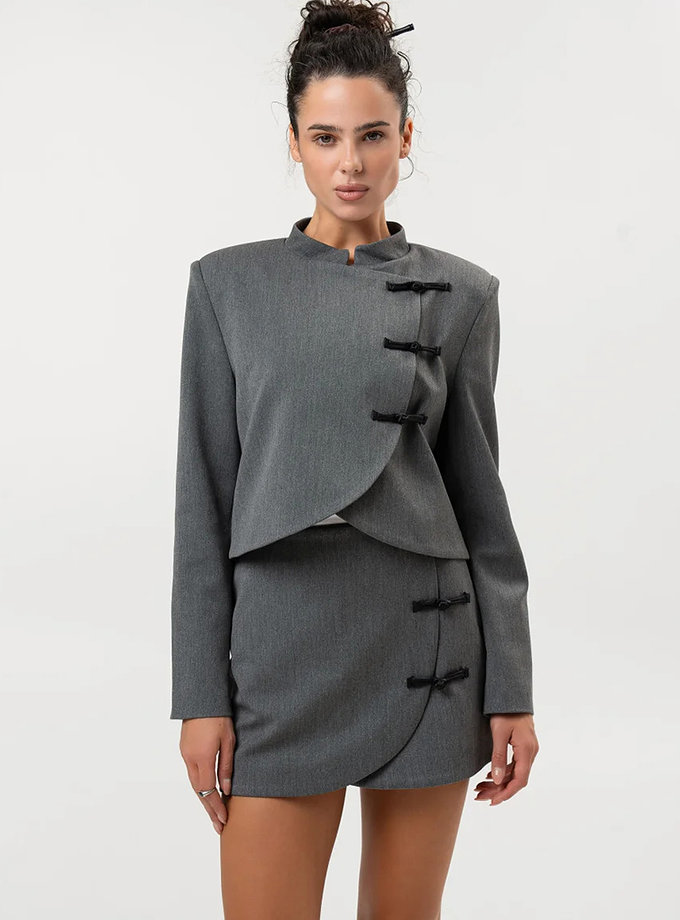 Костюм жакет та спідниця міні SU014 TWICE (TWC_SU014)