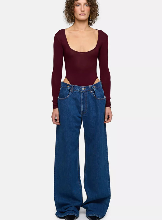 Боді Burgundy Bodysuit MATCH DENIM (MTCH_ss26-burgundy-bodysuit)