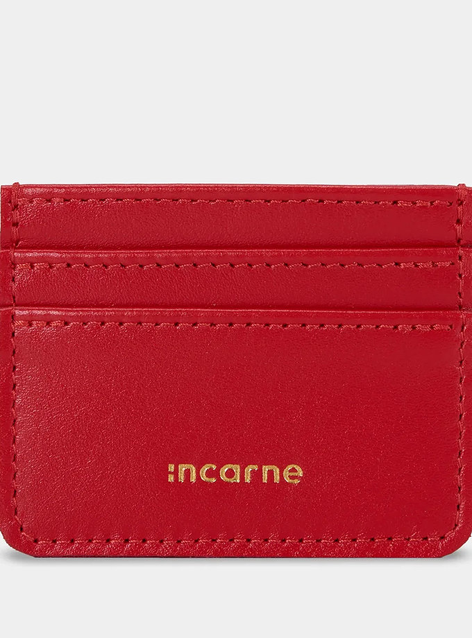 Кардхолдер Minimal червоний INCARNE (INCRN_minimal-red)